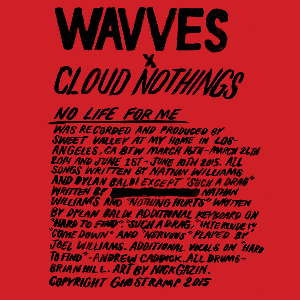 Wavves x Cloud Nothings - White 12" Vinyl