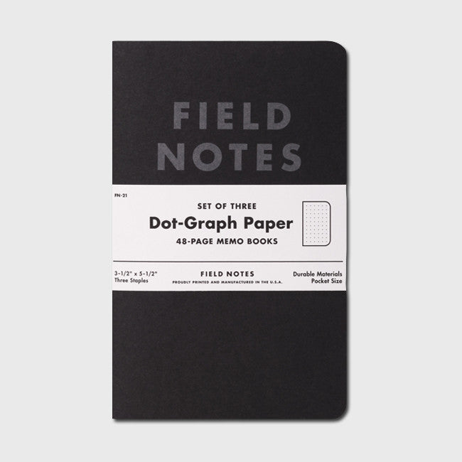 Pitch Black: Dot-Graph Paper 3-Pack
