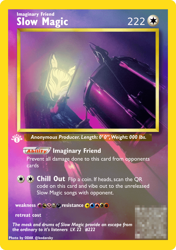 Slow Magic Trading Card Holographic Sticker