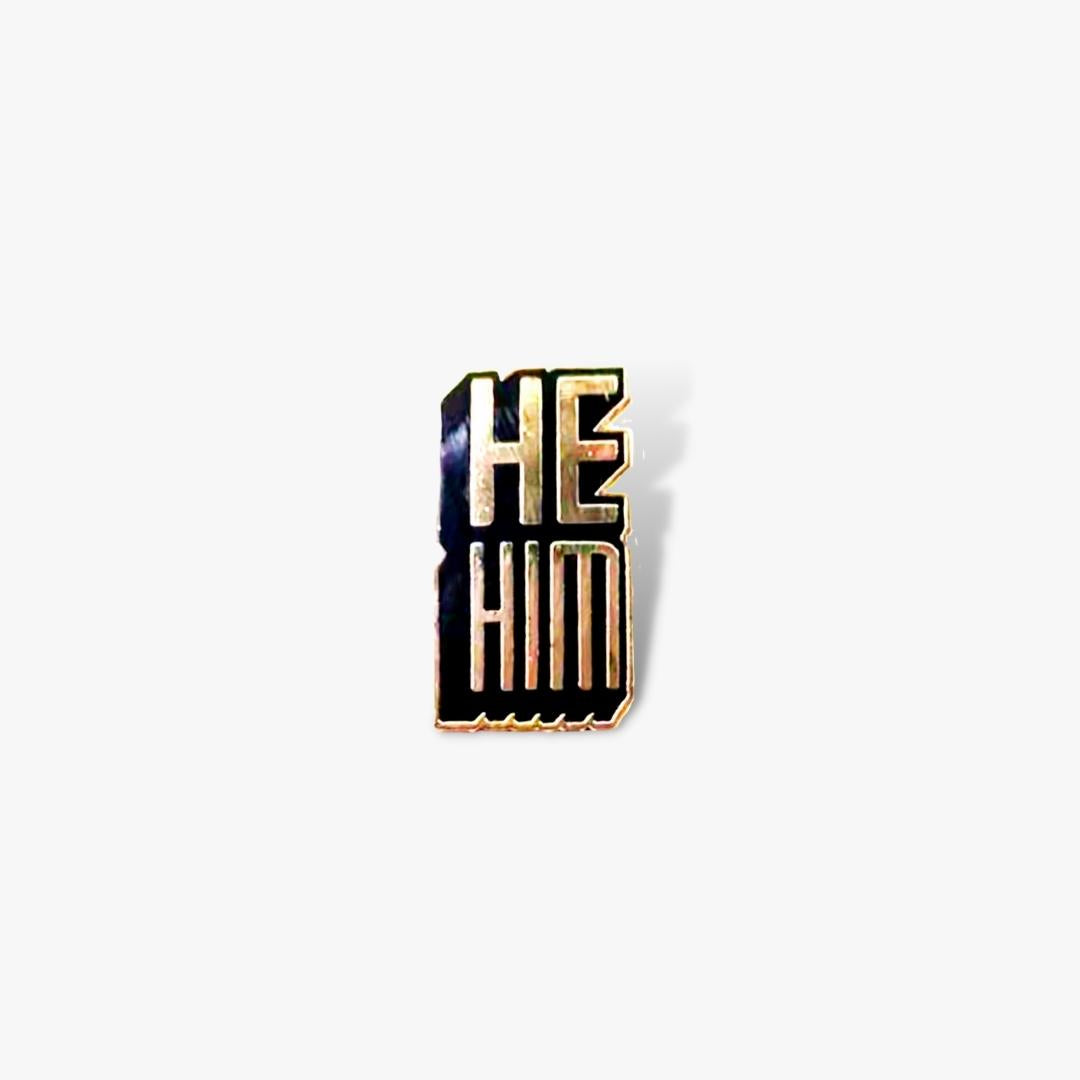 He/Him Pronoun Pin