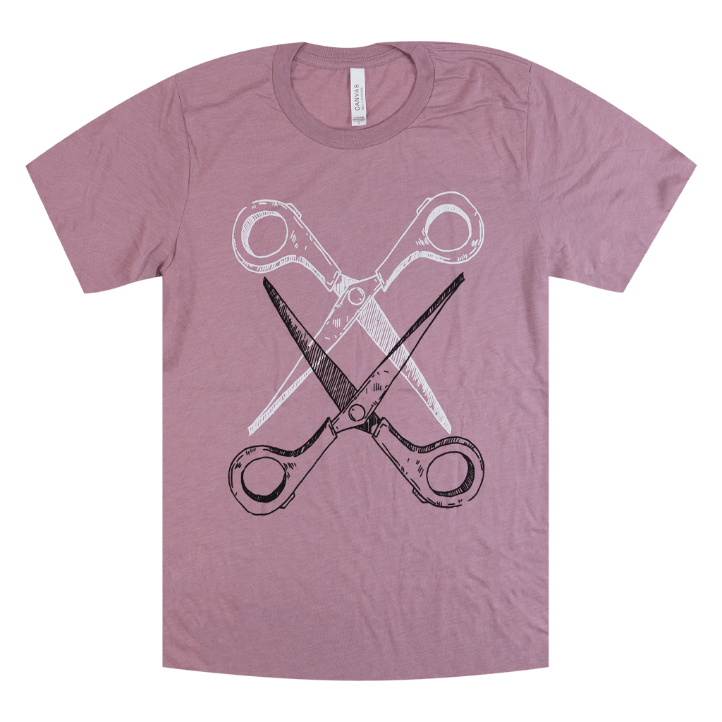 Basic Scissoring Pink Tee