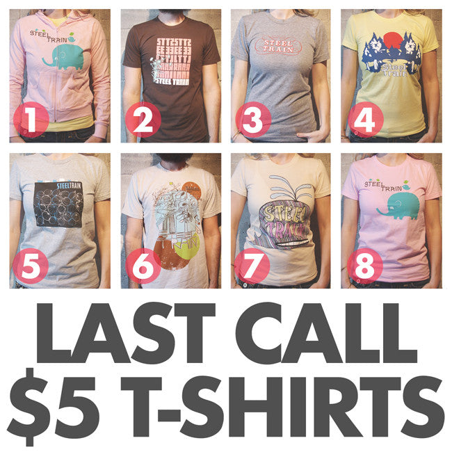 Last Call $5 T-Shirts!