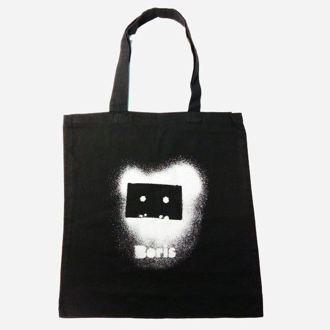 Cassette Black Tote Bag